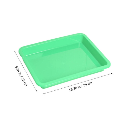 Craft Trays White Plastic Art Trays 5Set Hotel Use Diy Projects 1