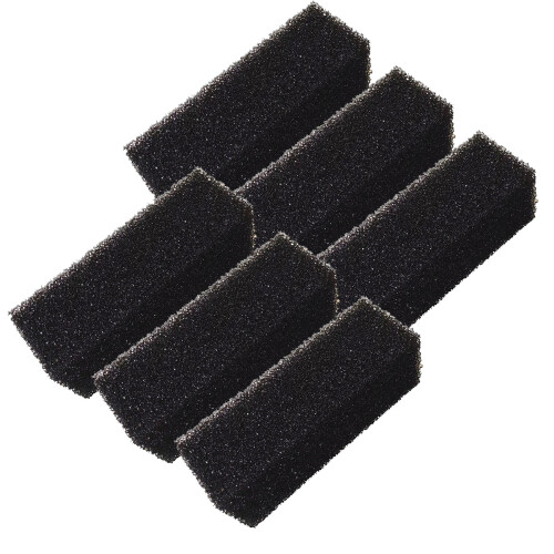 Skuminnsatsfilterputer kompatible med Aqua Clear110, AquaClear500, sort erstatningsforfilter (pakke med 3) 1
