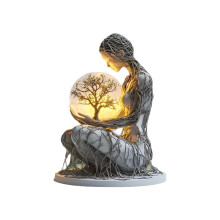5-Pack Mother's Day Tree of Life Acrylic Desktop Decor, Personalized Engraved Gift for Mom, Home/Office Decoration, Anniversary & Thank You Keepsake