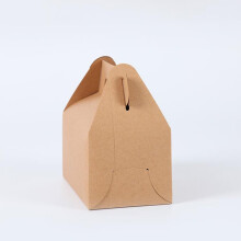 Light Brown Portable Cake Box Made of Paper for Storage Perfect for Wedding Birthday or Baby Shower 16.2x9x8cm