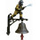 Firefighter Commemorative Doorbell Hydrant Design Metal 1