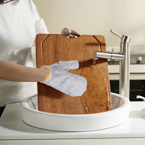 Kitchen dishwashing gloves thick anti-scald cut resistant 2