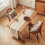 Boheme bordløber polyester beige rød sort khaki 4