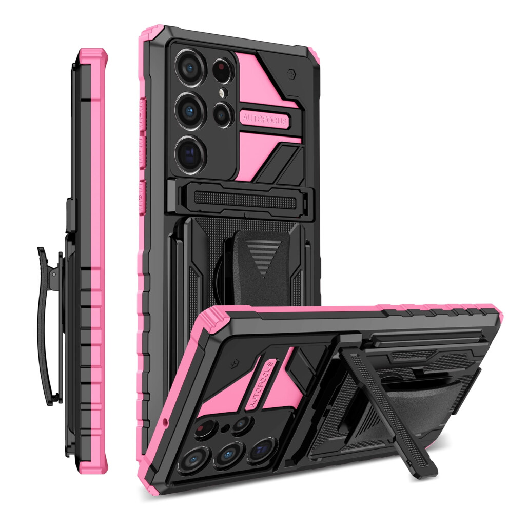Compatible With Samsung Galaxy S21 Ultra Case: Heavy-Duty Military-Grade Drop Protection, 360 Rotating Kickstand, Shockproof Tpu Rugged Cover In 9193271264385
