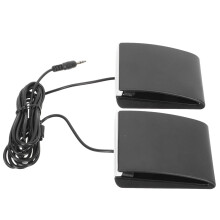 Black Electric Piano Sustain Pedal with Nonslip Base
