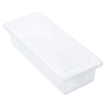 Recipientes para armazenar vegetais com bandeja de drenagem, ideais para conservas de frutas e vegetais.