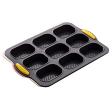 Non-Stick Loaf Pan& Heat Resistant Baguette Bread Pan,Silicone Bread Loaf Pan,Silicone Bread Molds for Baking Muffin Cups, Sub Roll Baking Pan