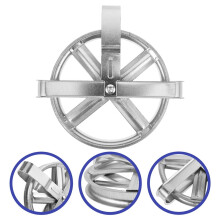 2Pcs Wall Clothes Dryer Pulley Silver Iron Stable and Clothes Hanging Pulley for Laundry