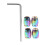 Tire Stem Caps Vibrant Multi-Color 4-Pack 6