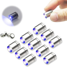 10pcs Mini LED Lights, Battery-Powered for DIY Crafts & Toy Brick Building Blocks – Blue