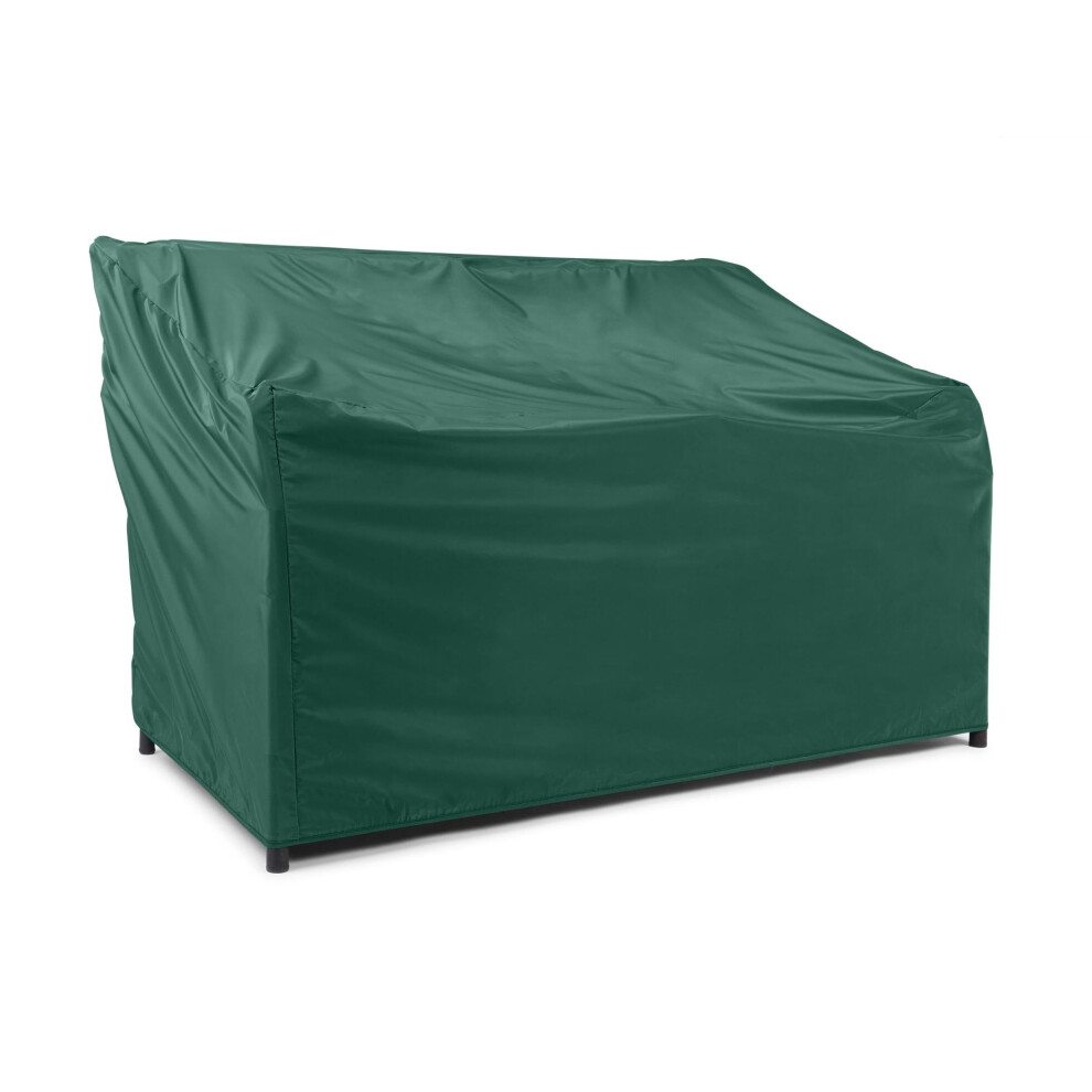 Covermates Adirondack Bench Cover â Water-Resistant 12-Gauge Vinyl, Polyester Lining, Elastic Hem, Mesh Vent, 64"x34"x38", Green-image-OPC-PSDGH87-NEW