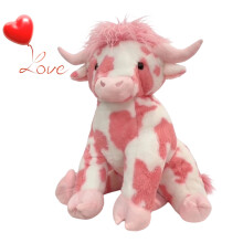 Pink Highland Cow Plush Toy 12 Inch