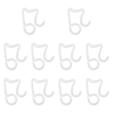 Clips pour guirlandes lumineuses de Noël, clips pour suspendre les guirlandes lumineuses, blanc, lot de 10