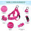 No Pull Fuchsia Small Dog Harness and Leash Set with Foldable Drinking Bowl 8