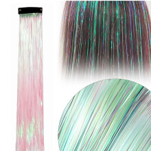 Glitter Hair Clip Tinsel Extension 20 inch