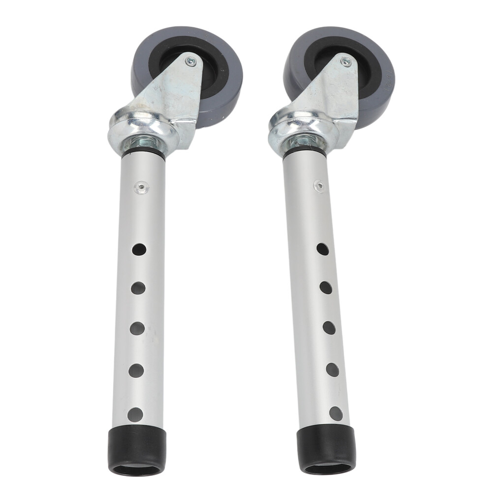 Walker Wheels Universal Rotating Adjustable Height Replacement Seniors Walker Fr