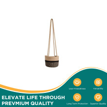 (Yellow Black 20cm) 20cm Waterproof Hanging Planter - Indoor Garden Decor