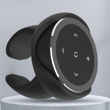 Lecteur de Musique Sans Fil pour Volant de Voiture, Télécommande Multimédia avec Support pour Smartphone Android IOS
