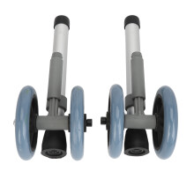 Adjustable Walker Wheels with Brakes, 2pcs, Aluminum Alloy, for Seniors