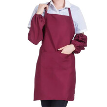 Schort, kookschort met zak, geruit chef-kokschort voor dames, heren en volwassenen, geschikt voor bakken en restaurants.