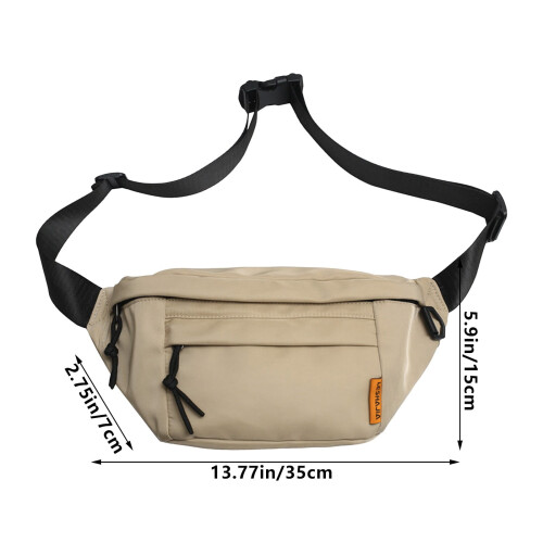 Pochete para corrida – Ajustável, respirável, com bolsos com zíper, compatível com celular e itens essenciais. 2