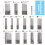 50Pcs Extra-Long Magnetic Screwdriver Bit Set with Storage Case – Hex, Star, Philips, Square, Spanner Bits, compatible with Philips Square Spanner 4