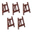 Topbathy5Pcs Μίνι Καβαλέτο Μαυροπίνακα Ρεαλιστικό Σχεδιασμό Ξύλινο Καφέ Μίνι 1