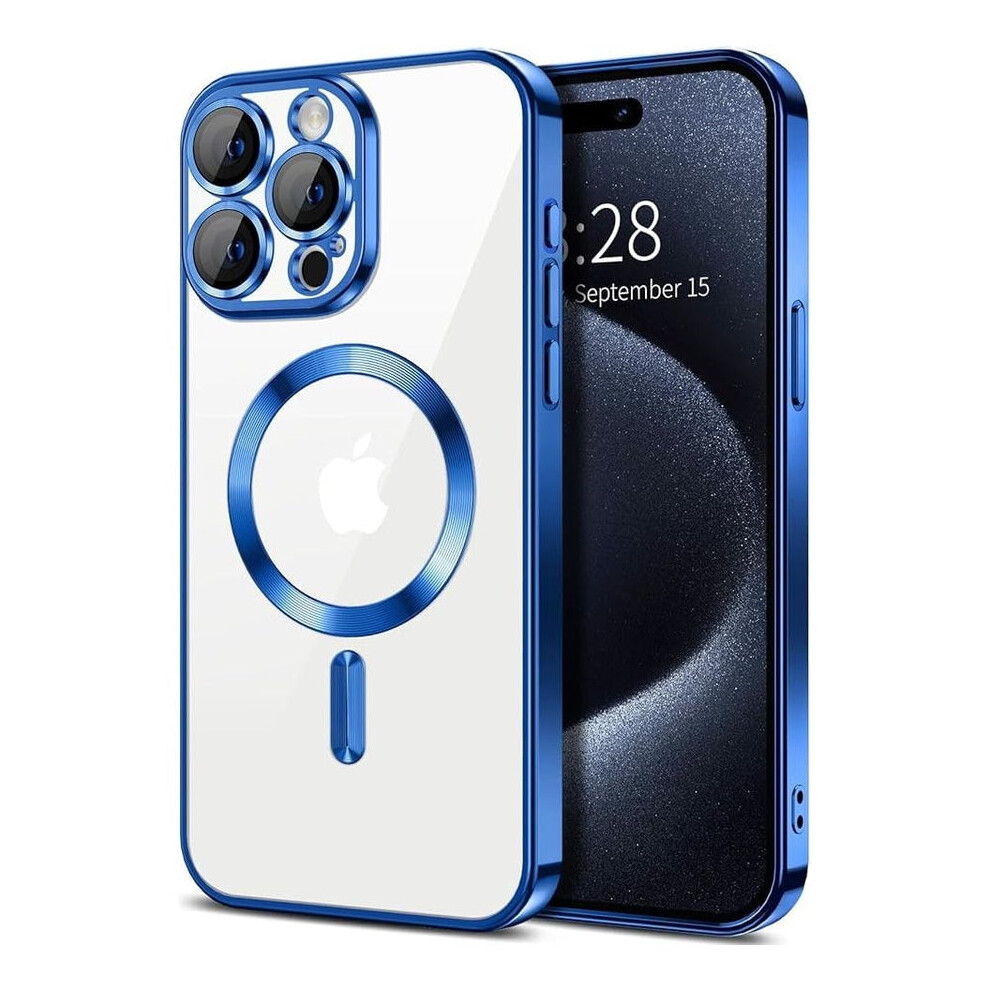 Clear Magnetic Phone Case For Iphone 16 Pro Â Slim, Shockproof, -Resistant, Transparent Yellow 9130661155892