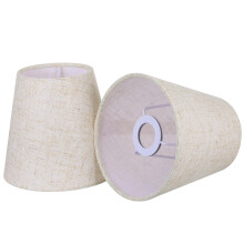 Abat-jour en tissu beige de qualité supérieure, robuste et pratique, lumière douce, lot de 2
