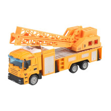 Friction-Powered Construction Vehicle Toys, Pull-Back Die-Cast Trucks with Movable Joints, Shockproof Inertia Cars for Kids 2-7, Compatible with LEGO