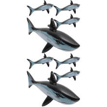 FRCOLOR 8 pcs Floating Shark Playthings Inflatable Shark Playthings Inflatable Floating Shark Decors