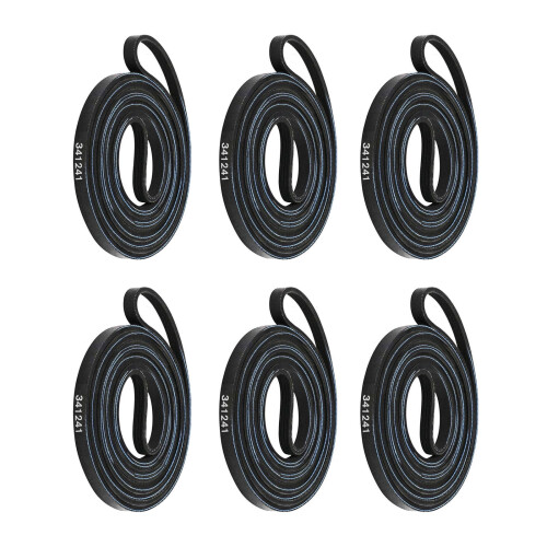 6Pcs Universal Dryer Drum Belt Replacement for Major Brands Easy Install, Long-Lasting