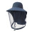 Cappello antizanzare blu navy con rete per campeggio e 1
