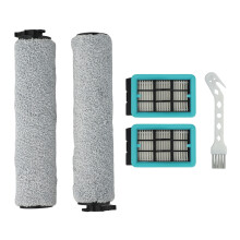Juego de rodillo de cepillo y filtro de repuesto para fregadoras de suelos BISSELL Crosswave 3831Hf2 3845 3847 3848 - Kit de 5 piezas
