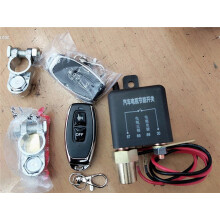 12V Car Battery Disconnect Cut Off Switch Master Kill Kit + Dual Wireless Remote