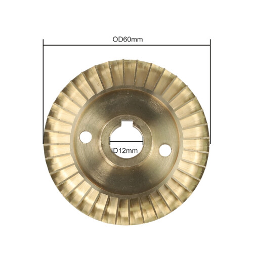 Brass water pump impeller self-priming double-sided copper