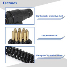 3meter 13 Pin Towing Trailer Extension Cable Lead Light Connector 13 Pin Male to 13 Pin Male Caravan Light Board Plug