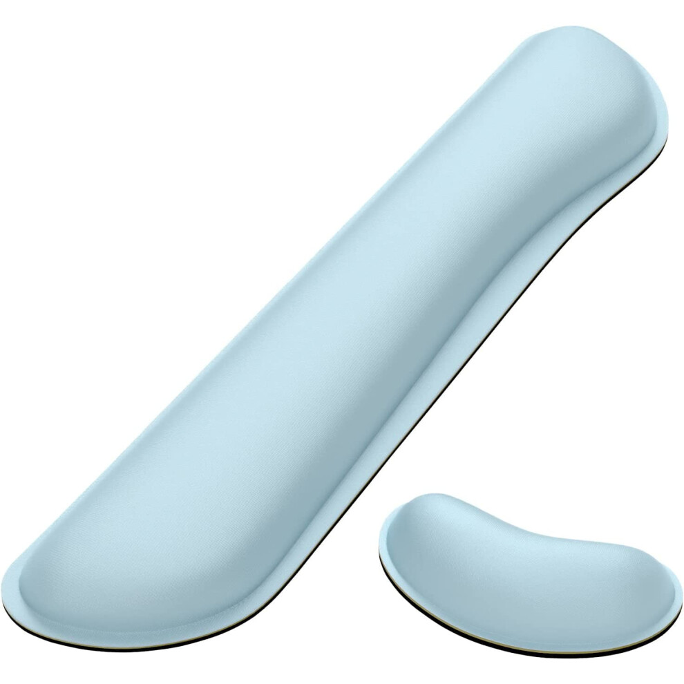 Memory Foam Wrist Rest For Keyboard & Mouse, Ergonomic Design, Stain Resistant, 2-Piece Set Â Compatible With All Standard Keyboards And Mice 9170372361137