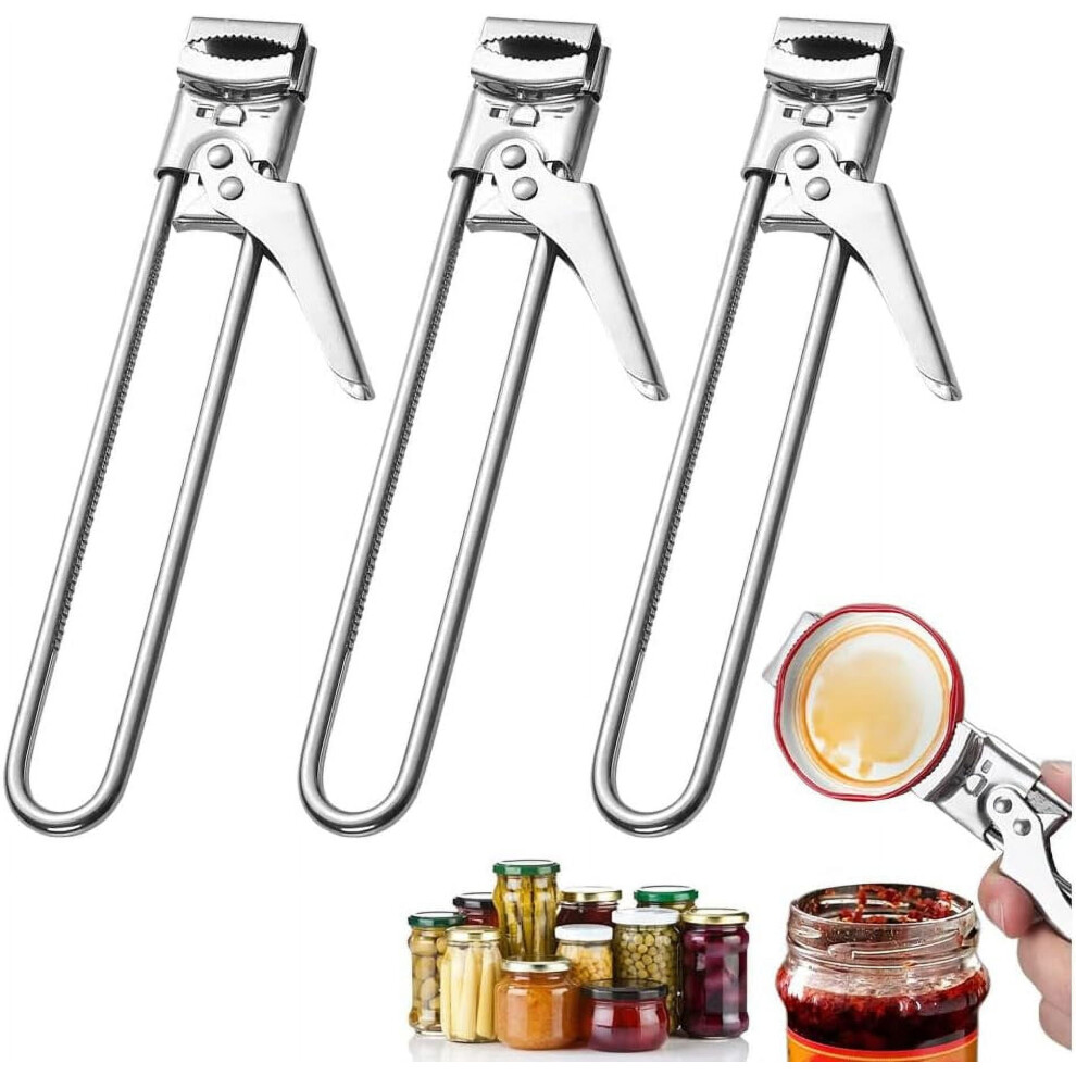 Adjustable Stainless Steel Jar Opener â Multifunctional Lid Gripper for Weak Hands, Can & Bottle Opener, Durable Kitchen Gadget