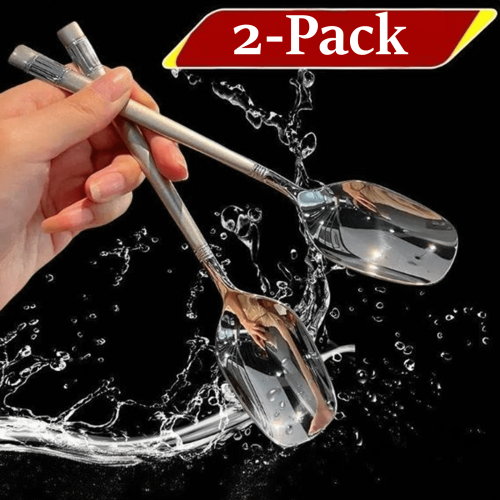 2 Pack Stainless Steel Teaspoons 19cm
