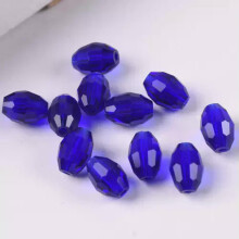 8x6mm10x8mm13x10mm Rugby Oval Faceted Crystal Skleněné Volné Korálky Velkoobchodní šarže - 13# Tmavě Modré - 13x10mm (10ks)