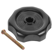 Window and Vent Knob Black Plastic 1 Set