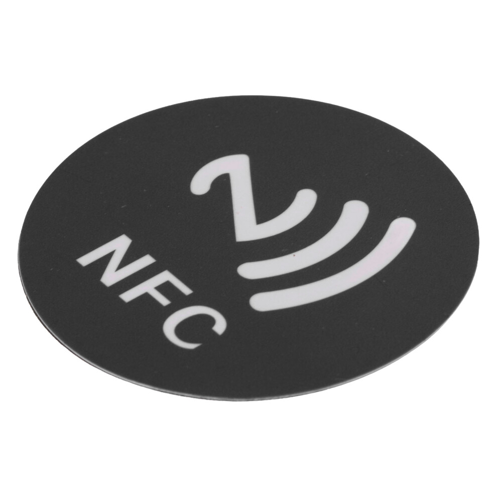 20Pcs Pet Nfc Stickers 40Mm Writable Phone Back Black 9381389519286