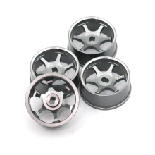 4pcs RC Car Drift Tires Metal Wheels Hub for 1/28 -Z AWD AMZ -Q AMR GLA IW04 RC Car Upgrade Parts