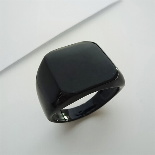 (9) Stylish Black Alloy Office Ring - 50 Chars 1