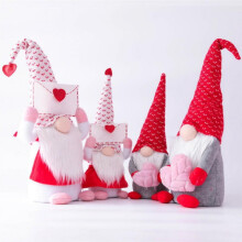 Valentine Gnome Plush Doll Set 4 Pieces