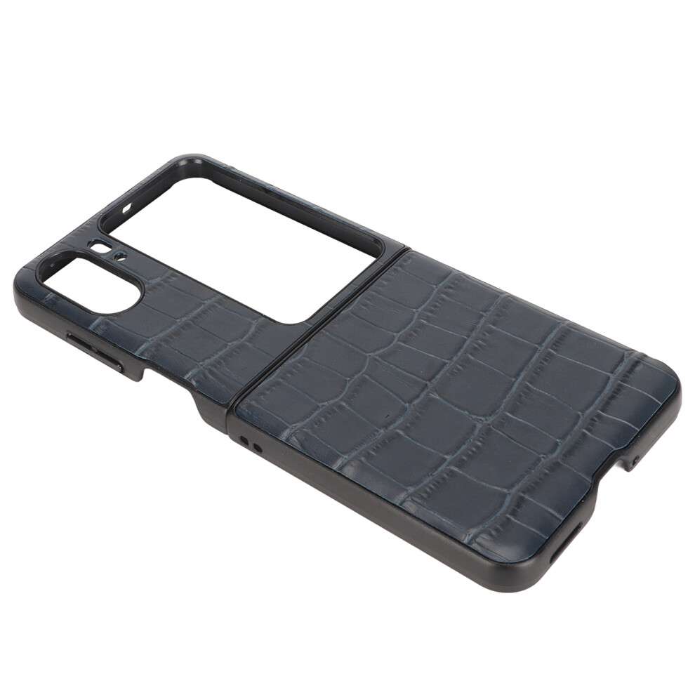 Faltbare Echtlederhülle Für Oppo Find N2 Flip Blau 9451389574773