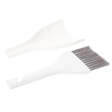Mini balai à poussière de table, brosse de nettoyage en plastique blanc pour la maison, le bureau et la voiture, facile à utiliser et