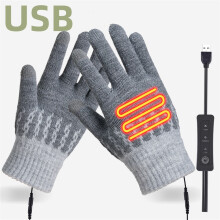 USB Heated Gloves, 3-Heat Touchscreen Gloves, Unisex Winter Warmers – Compatible with USB power sources