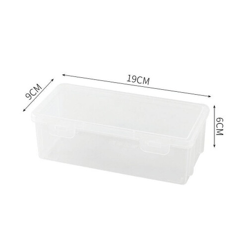 Extra Large Stackable Pencil Box, Translucent Clear Storage Case for Gel Pens, Markers, Erasers – Locking Lid, Compatible with Standard Office 2